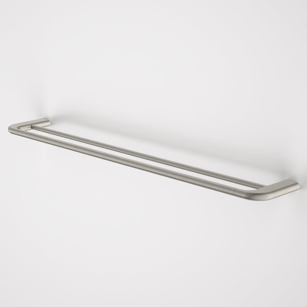 Caroma Contura II 820mm Double Towel Rail Brushed Nickel