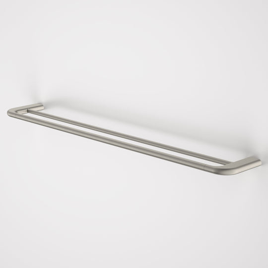 Contura II 820mm Double Towel Rail Brushed Nickel