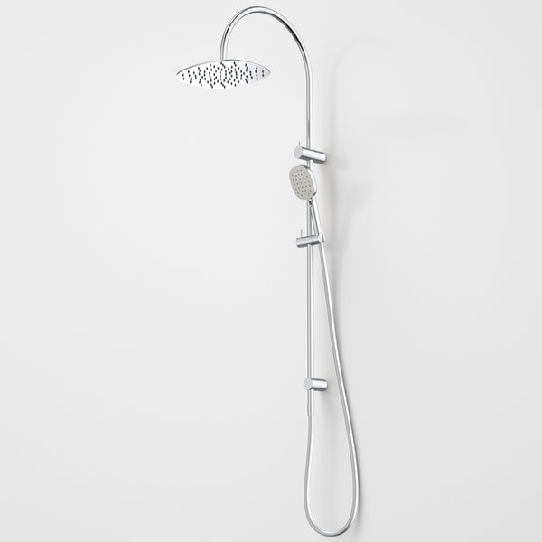 Caroma Contura II Rail Shower with Overhead Chrome