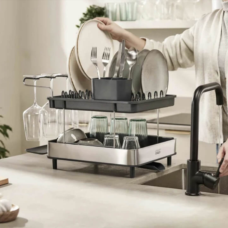 Excel Steel 2-Tier Dish Rack – Buildmat