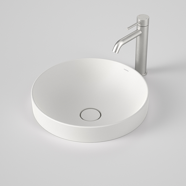 Caroma Liano II 400mm Round Inset Basin Matte White