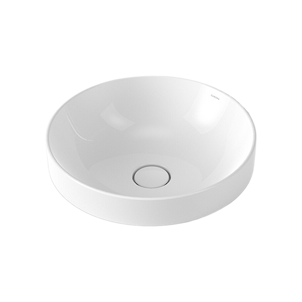 Caroma Liano II 400mm Round Inset Basin Gloss White