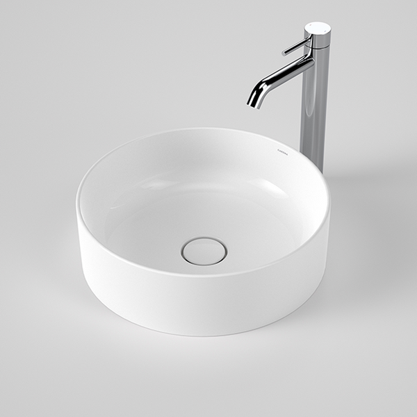 Caroma Liano II 400mm Above Counter Basin Gloss White