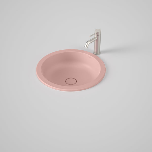 Caroma Liano II 440mm Round Under/Over Counter Basin Matte Pink