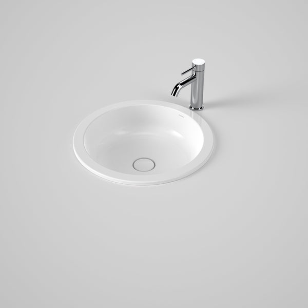 Caroma Liano II 440mm Round Under/Over Counter Basin White