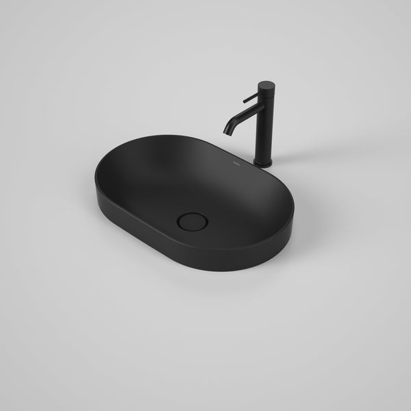 Caroma Liano II 530mm Pill Inset Basin Matte Black