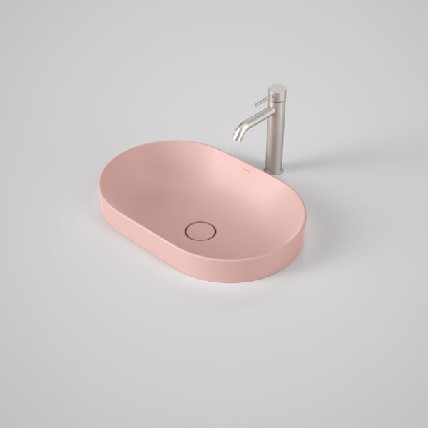 Caroma Liano II 530mm Pill Inset Basin Matte Pink