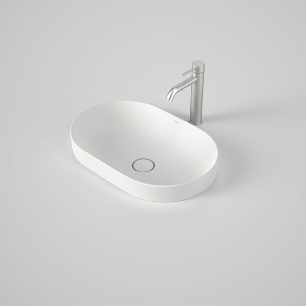 Caroma Liano II 530mm Pill Inset Basin Matte White
