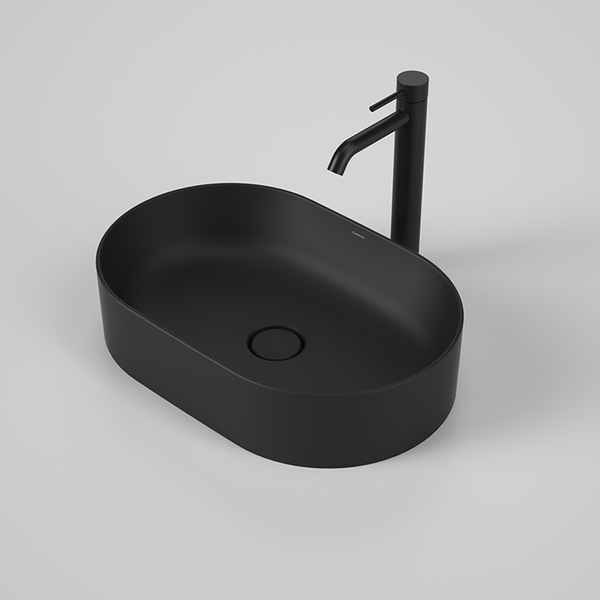 Caroma Liano II 530mm Pill Above Counter Basin Matte Black