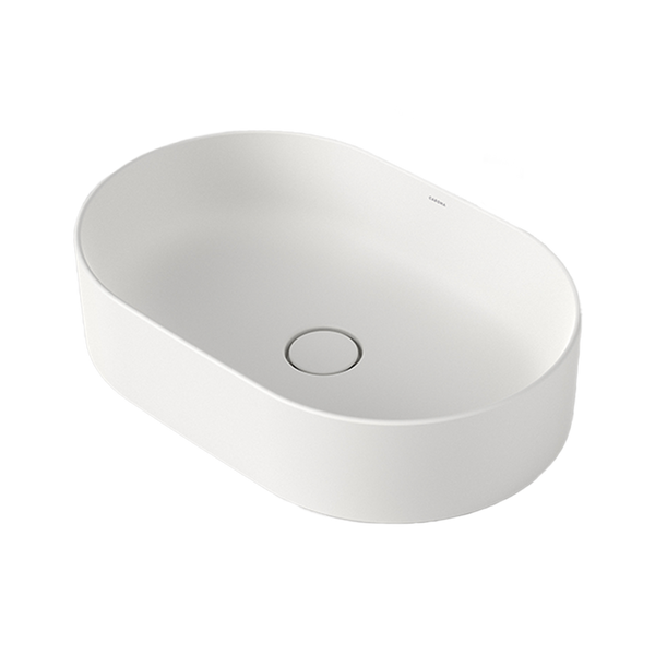 Caroma Liano II 530mm Pill Above Counter Basin Matte White