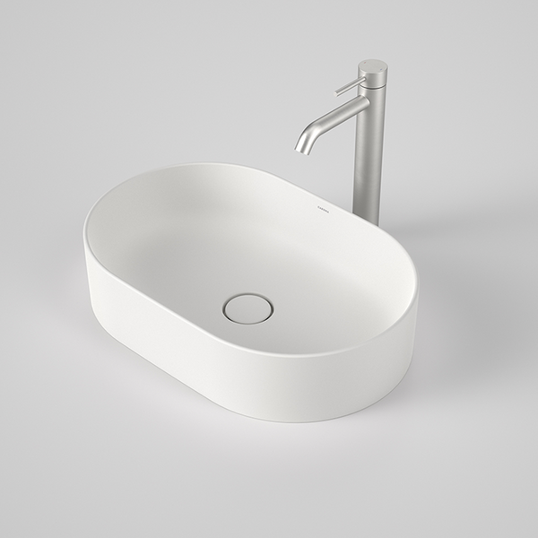 Caroma Liano II 530mm Pill Above Counter Basin Matte White