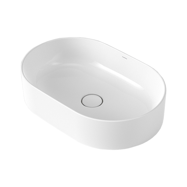 Caroma Liano II 530mm Pill Above Counter Basin Gloss White