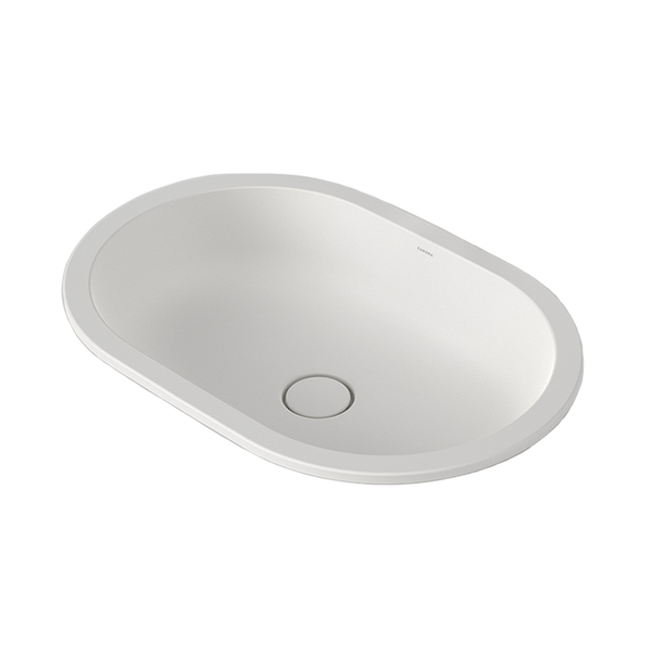 Caroma Liano II 580mm Pill Under/Over Counter Basin Matte White