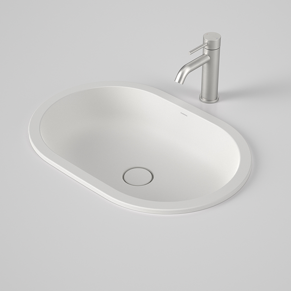 Caroma Liano II 580mm Pill Under/Over Counter Basin Matte White