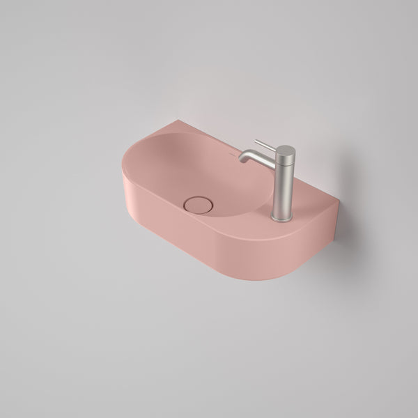 Caroma Liano II Hand Wall Basin Matte Pink