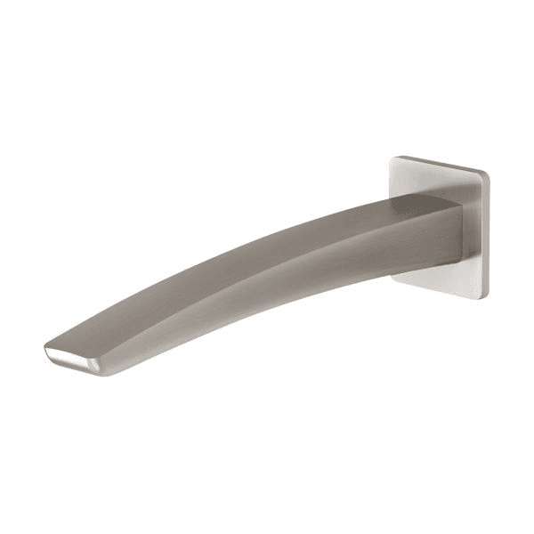 Rush Wall Basin Outlet 230mm Brushed Nickel