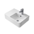 Caroma Cube Extension Wall Basin Left Hand Side Shelf 1 Taphole White