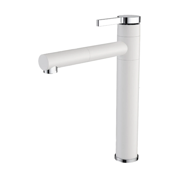 Caroma Twin Sink Mixer White CLEARANCE