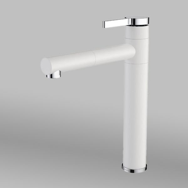 Caroma Twin Sink Mixer White CLEARANCE