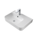 Caroma Tribute Rectangle 600 Right Hand Shelf Wall Basin 1 Taphole with Overflow White