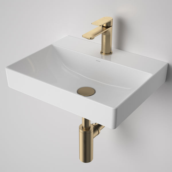 Caroma Urbane II Basin Dome Pop-Up Plug & Waste Brushed Brass