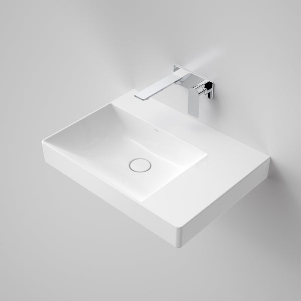 Caroma Urbane II Right Hand Shelf Wall Basin Tap No Tap Hole
