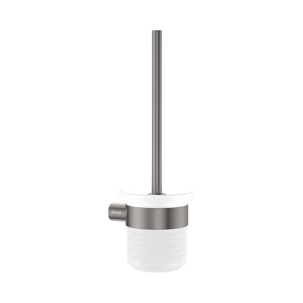 Fienza Empire Slim Toilet Brush & Holder Gunmetal