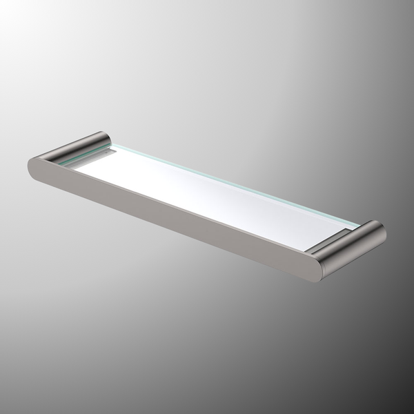 Fienza Empire Slim Glass Shelf Gunmetal