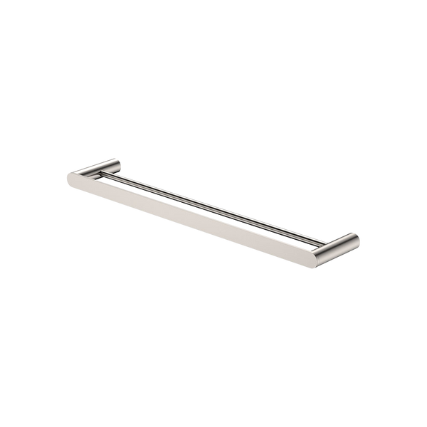 Fienza Empire Slim Double Towel Rail 600mm Brushed Nickel