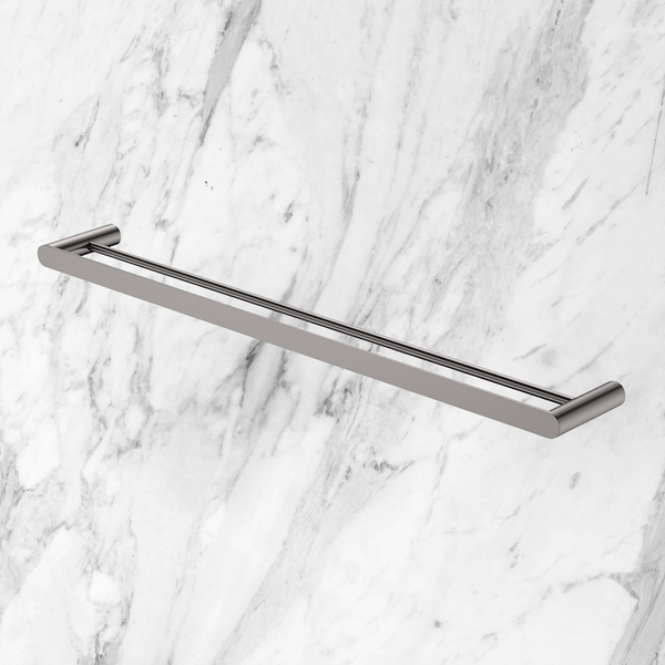 Fienza Empire Slim Double Towel Rail 800mm Gunmetal