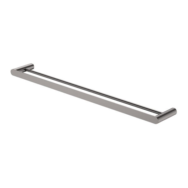 Fienza Empire Slim Double Towel Rail 800mm Gunmetal