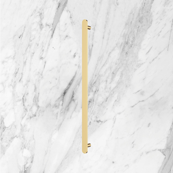 Fienza Empire Slim Vertical Heated Towel Rail 60 x 900mm Urban Brass
