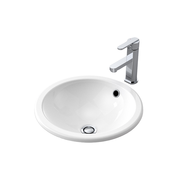 Caroma Cosmo/Over Counter Basin No Taphole White