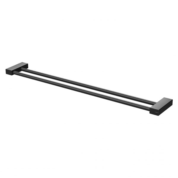 Phoenix Lexi MKII Double Towel Rail 800mm Matte Black
