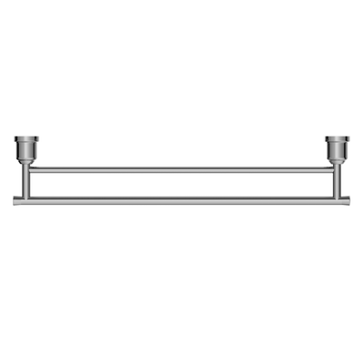 York Double Towel Rail 600mm Chrome