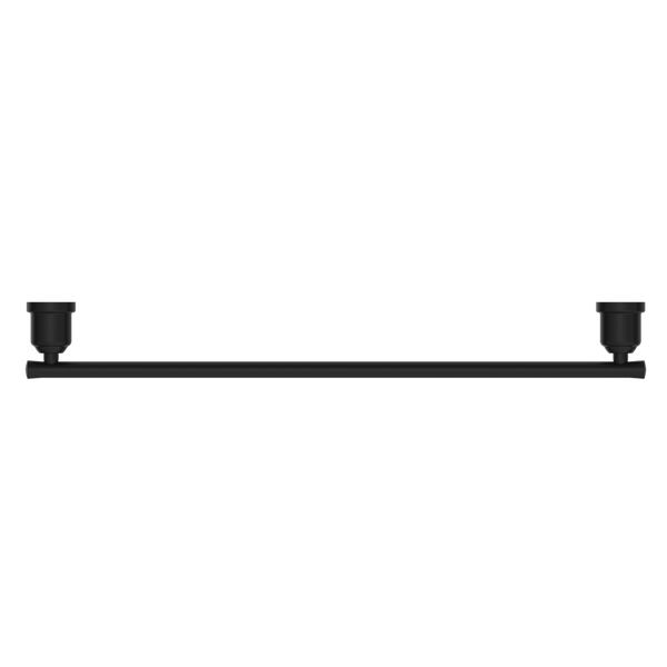 Nero York Single Towel Rail 600mm Matte Black