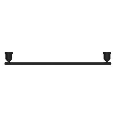 York Single Towel Rail 600mm Matte Black
