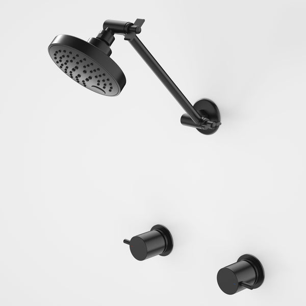 Caroma Luna Lever Shower Set Black