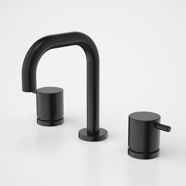 Caroma Luna Lever Basin Set Black Lead Free