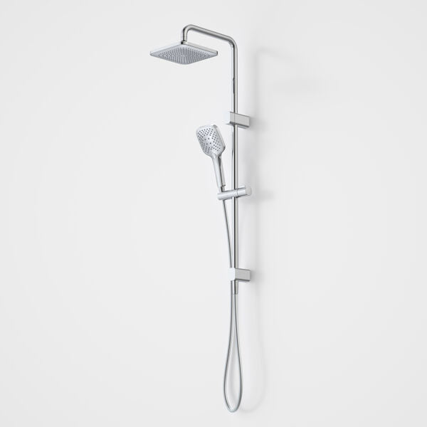 Caroma Luna System Overhead Shower On Rail Chrome