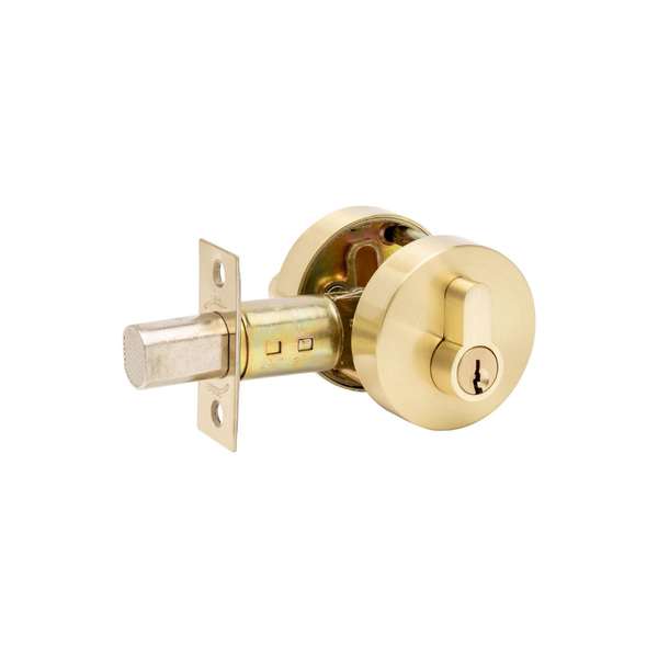 Zanda Futura Slimline Deadbolt Satin Brass