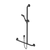Caroma Care Support Shower Set with Inverted T Rail Right Hand Side Matte Black