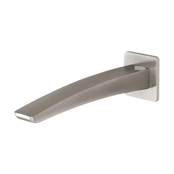 Phoenix Rush Wall Bath Outlet 180mm Brushed Nickel