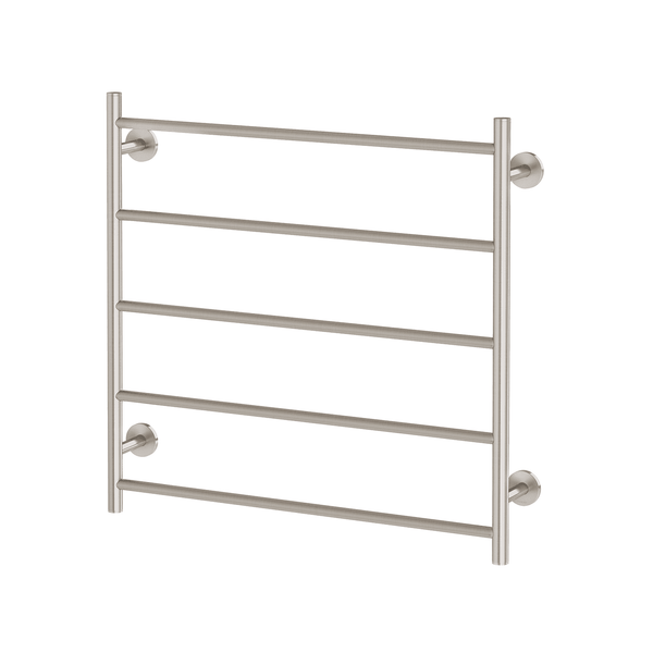 Phoenix Radii Heated Towel Ladder 750mm x 740mm Brushed Nickel
