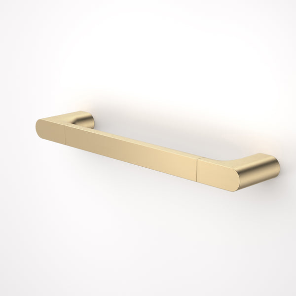 Caroma Urbane II Universal Rail Straight 400mm Brushed Brass
