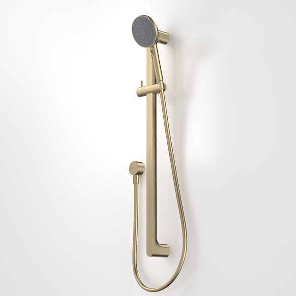 Caroma Urbane II Universal Rail Shower Brushed Brass