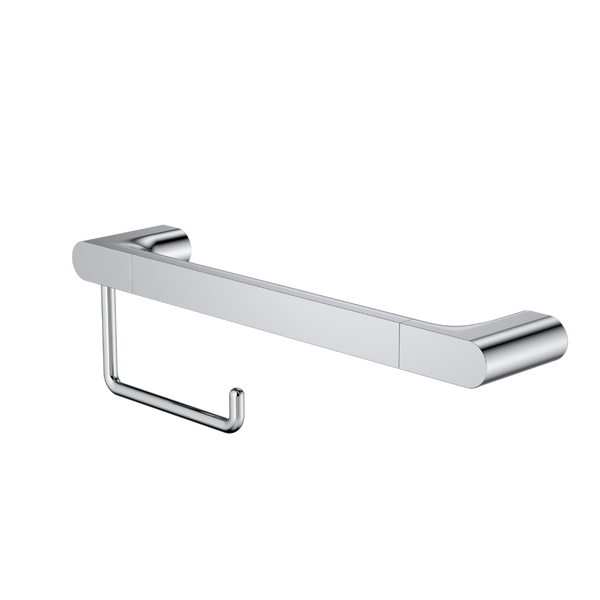 Caroma Urbane II Universal Rail 400mm Toilet Roll Holder Set Chrome