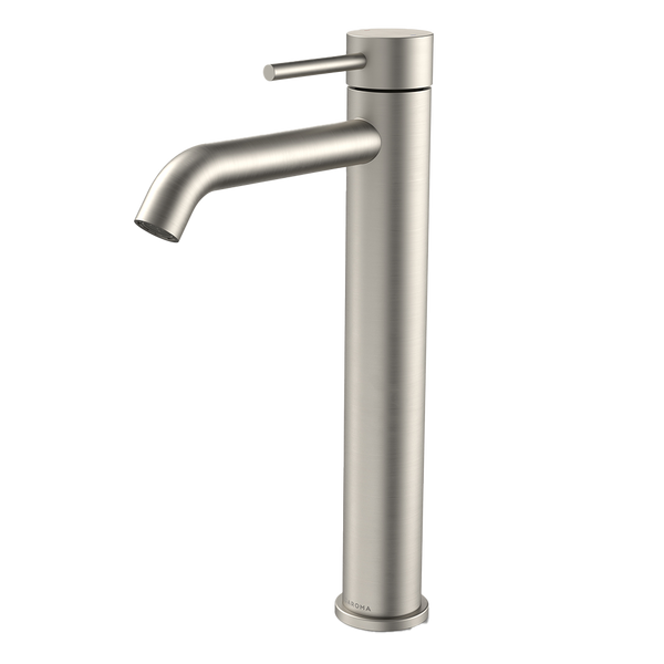 Caroma Liano II Lead Free Tower Basin Mixer Brushed Nickel