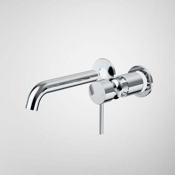 Caroma Liano II 175mm Wall Basin/Bath Mixer (Trim Kit Only) Round Cover Plates Chrome Lead Free