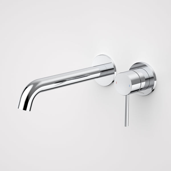 Caroma Liano II 210mm Wall Basin/Bath Mixer and Outlet Chrome Lead Free